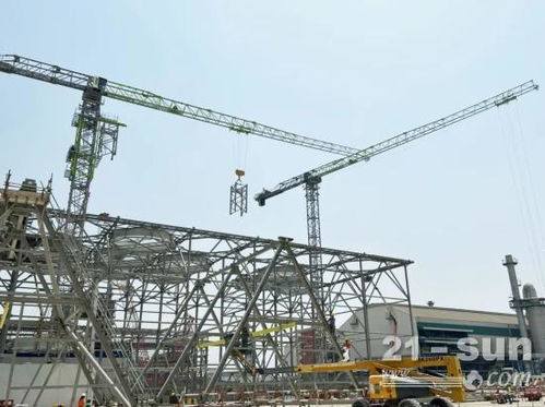 一帶一路海灣明珠 ,中聯(lián)重科塔機(jī)建設(shè)巴林電站